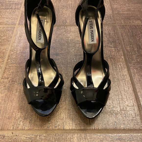 Steve Madden Black Haylow Platform Stiletto Heels - Picture 3 of 7